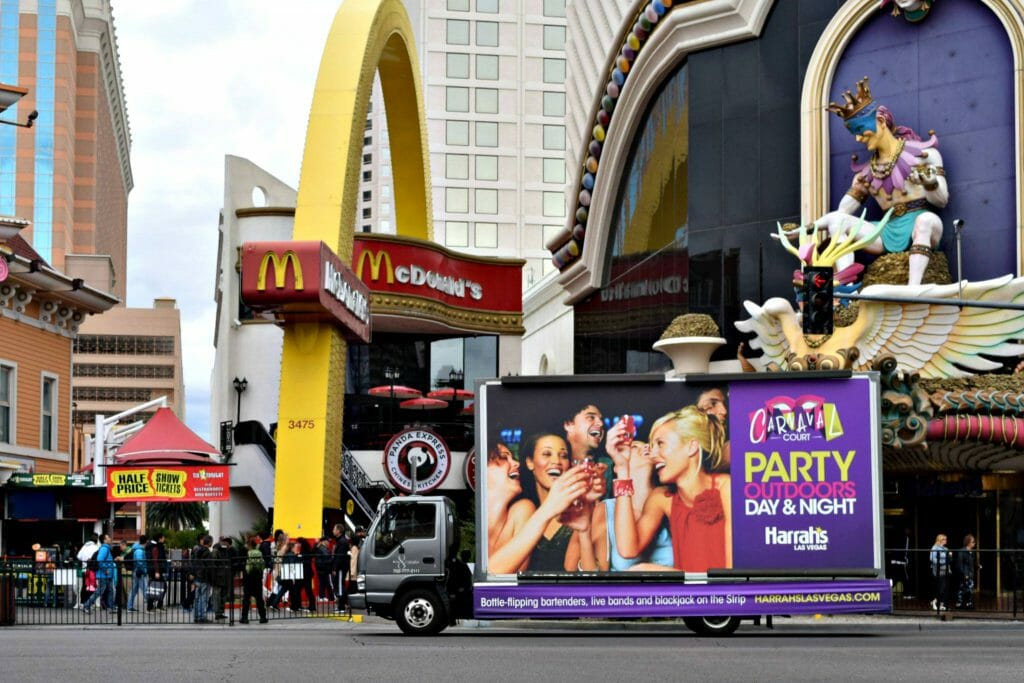 Billboard Trucks on Las Vegas Strip